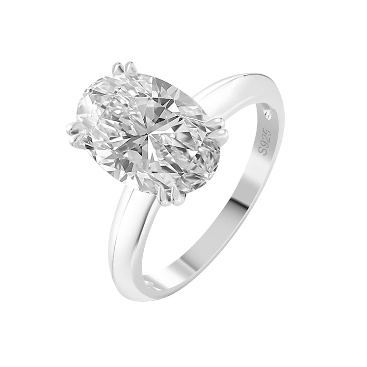 Anello Solitario Oval Argento 925 Marcello Pane ANZH004 Marcello Pane ARGENTO