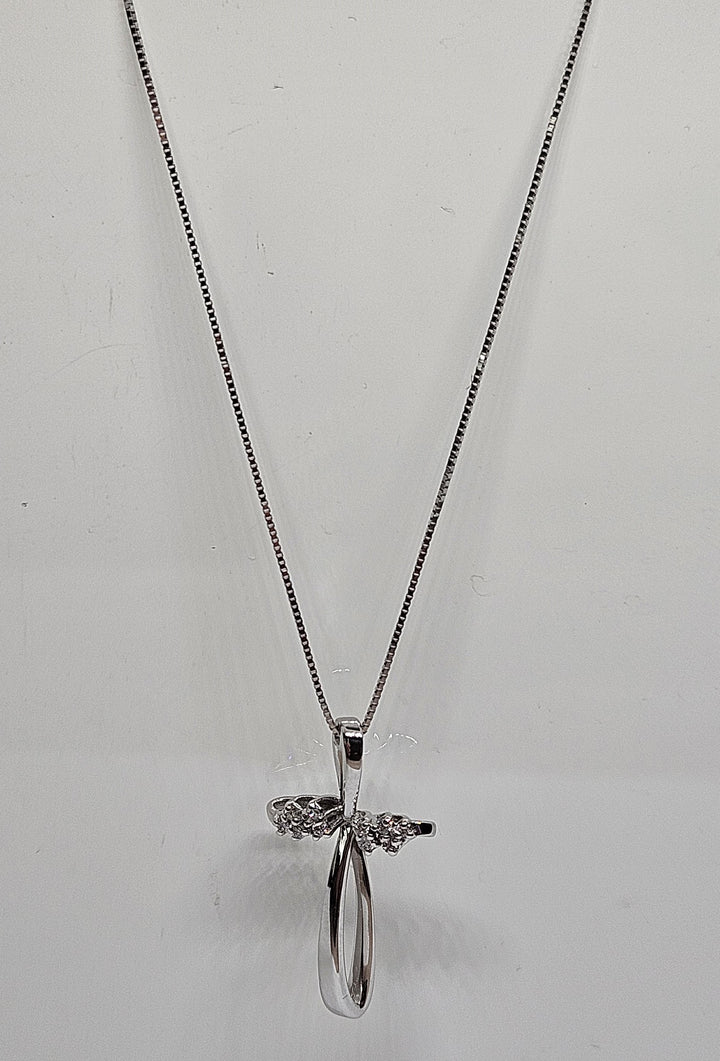 Collana Croce in Oro e Diamanti Miluna CLD3672 Miluna