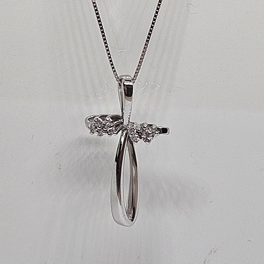 Collana Croce in Oro e Diamanti Miluna CLD3672 Miluna