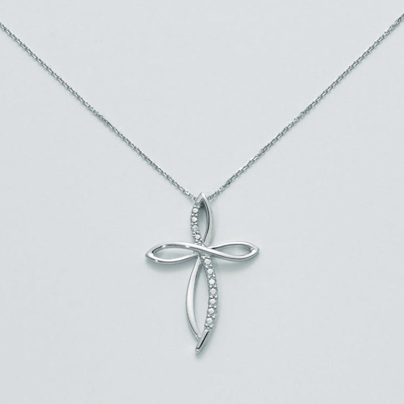 Collana Croce in Oro e Diamanti Miluna CLD3947 Miluna