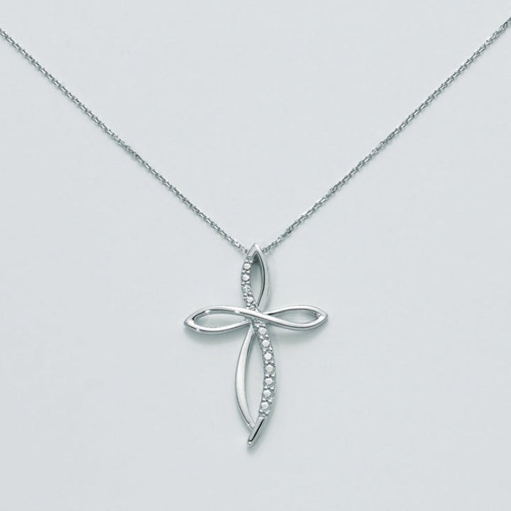 Collana Croce in Oro e Diamanti Miluna CLD3947 Miluna