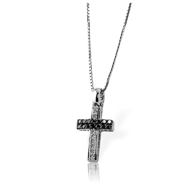 Collana Uomo Croce Oro Bianco e Diamanti Davite&Delucchi CLU010799 BL2 Davite&Delucchi