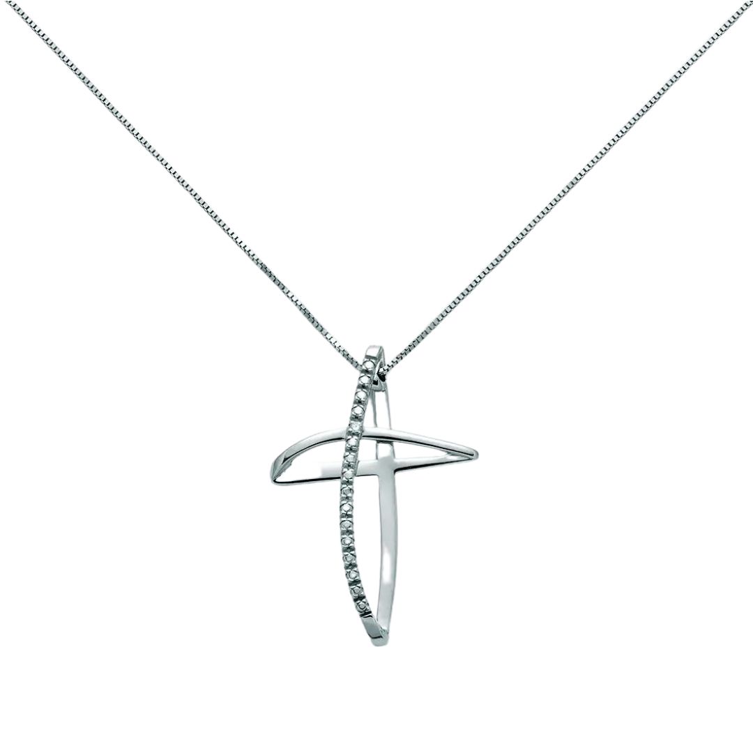 Collana Croce in Oro e Diamanti Miluna CLD4228 Miluna