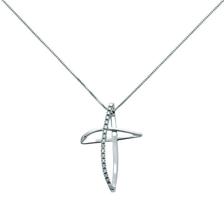 Collana Croce in Oro e Diamanti Miluna CLD4228 Miluna