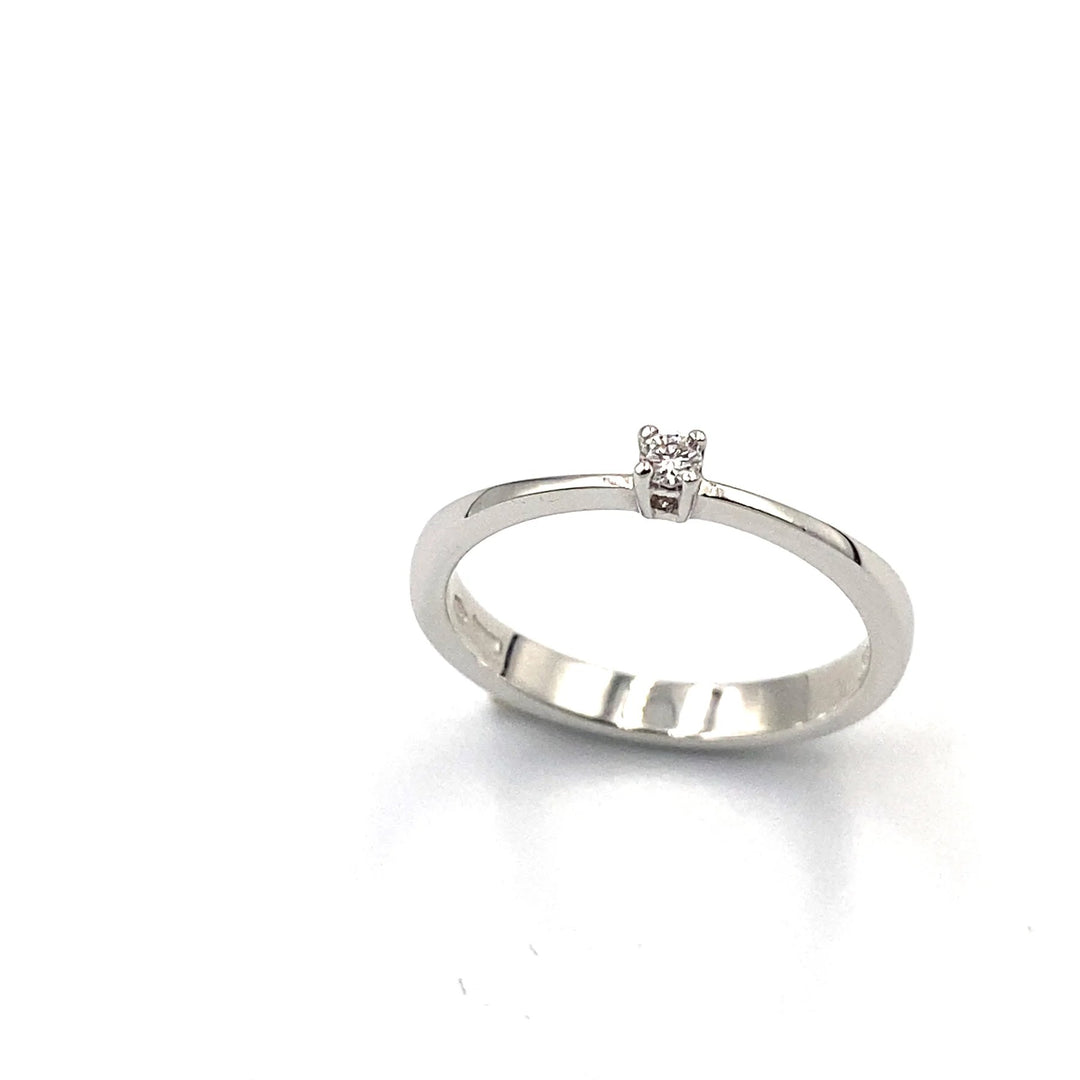 Anello Solitario Oro Bianco e Diamanti Miluna LID1928-D5 Miluna 14