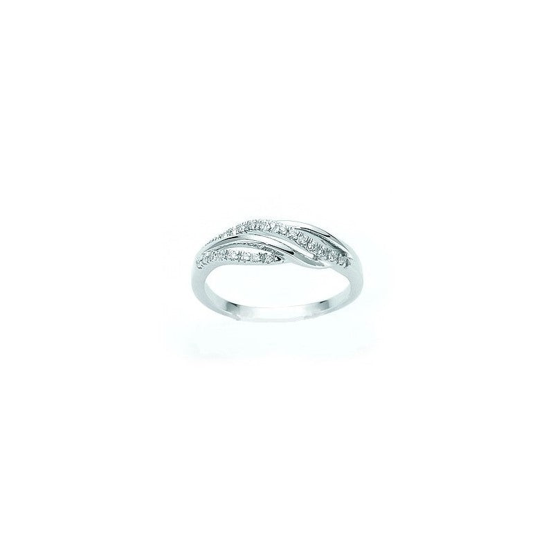 Anello Donna Oro Bianco e Diamanti Miluna LID2007 Miluna