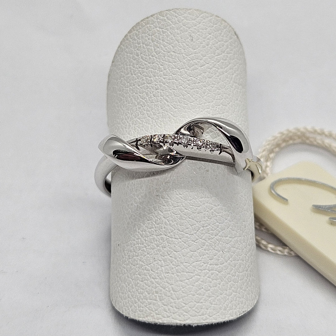 Anello Donna Oro Bianco e Diamanti Miluna LID2331 Miluna
