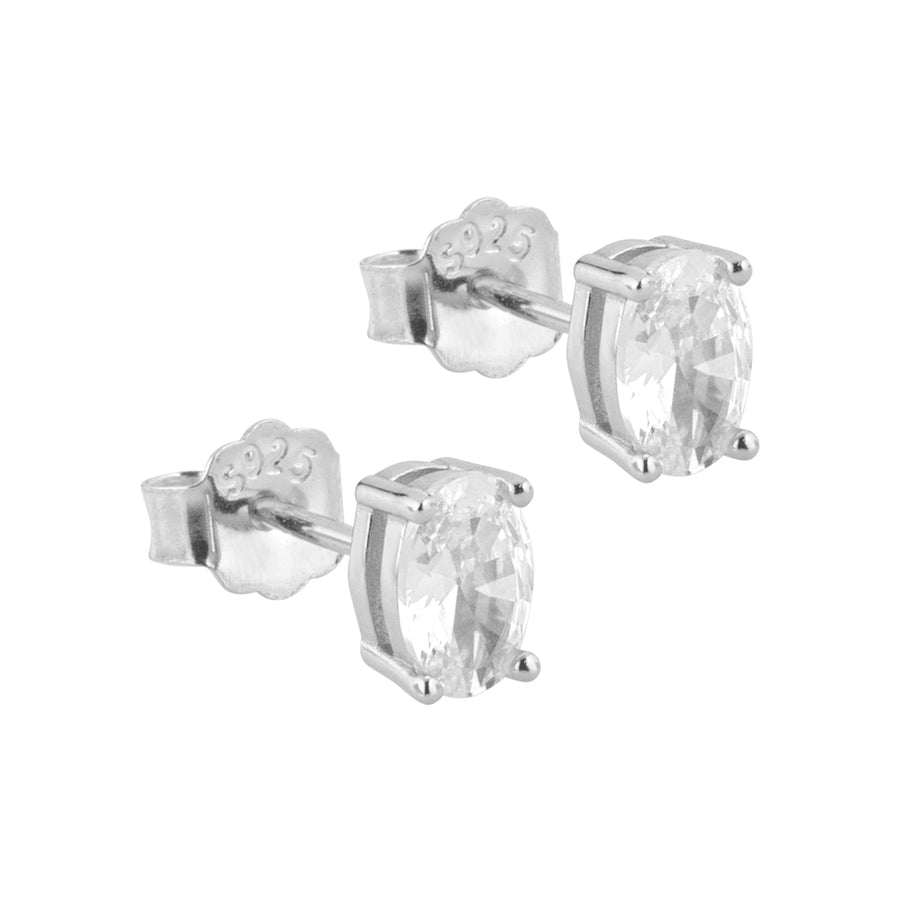 Orecchini Solitario Oval Argento 925 Marcello Pane ORZH004 Marcello Pane ARGENTO