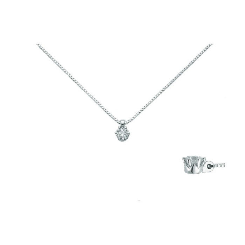 Collana Punto luce in Oro e Diamanti Miluna CLD2168-D10 Miluna