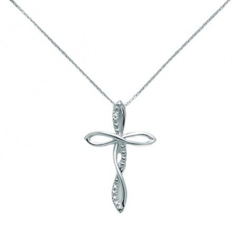 Collana Croce in Oro e Diamanti Miluna CLD4260 Miluna