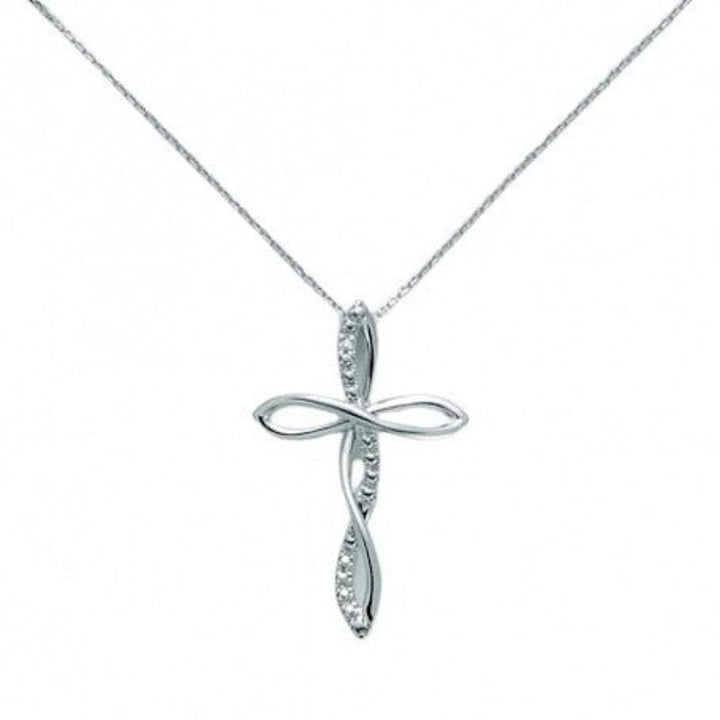 Collana Croce in Oro e Diamanti Miluna CLD4260 Miluna