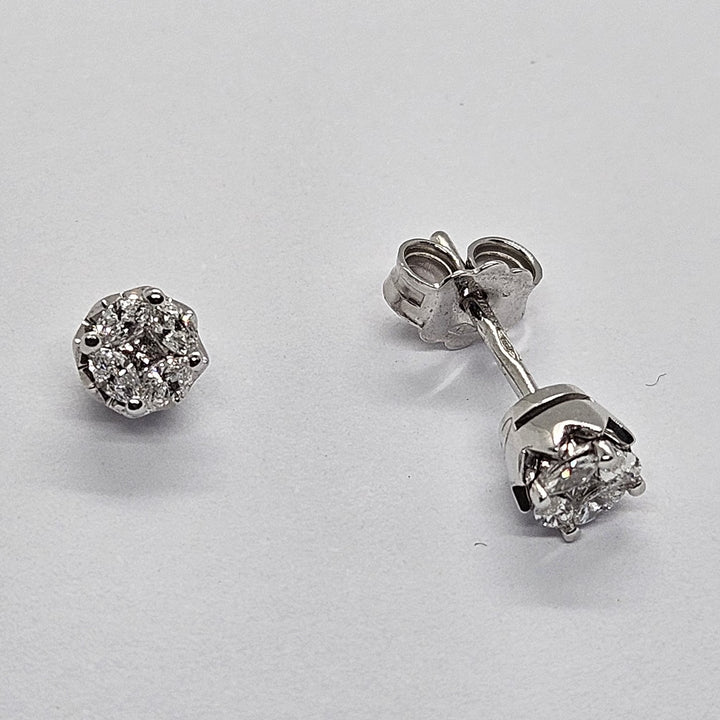 Orecchini punto luce oro e diamanti Miluna Miss Italia ERD1392