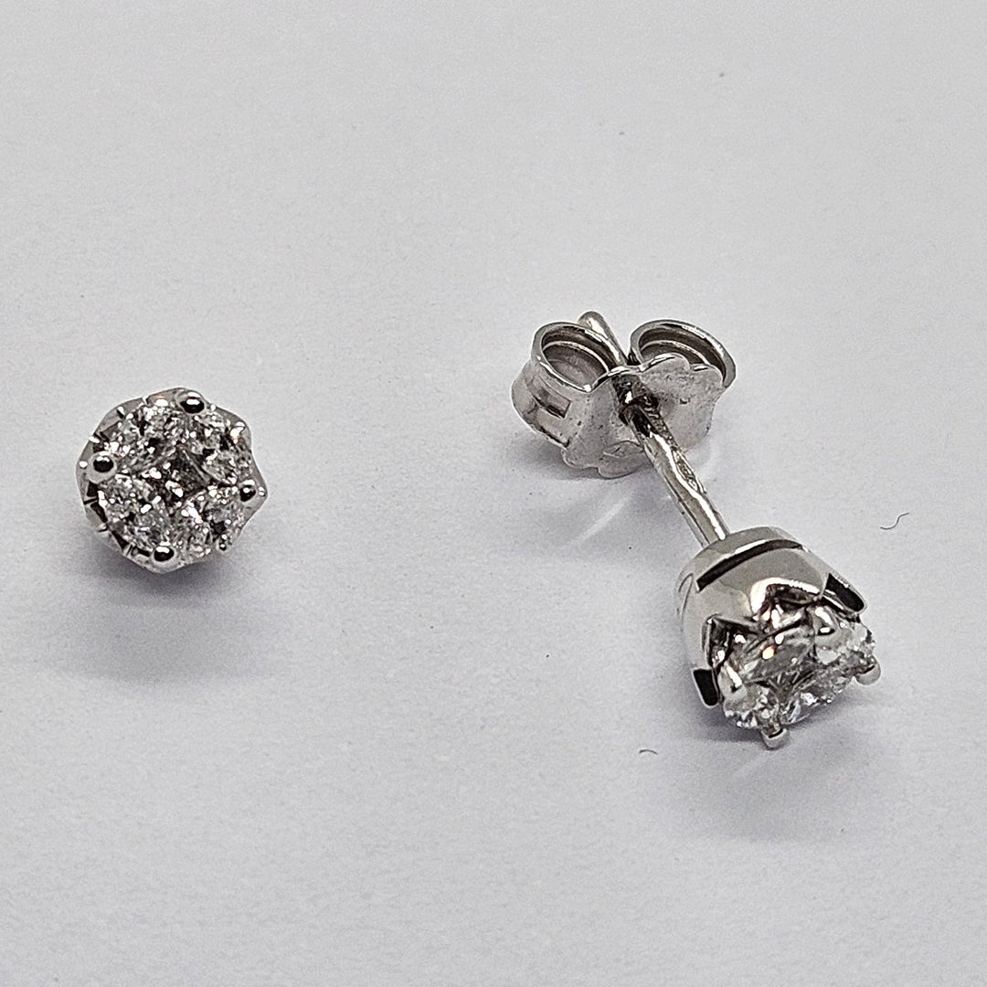 Orecchini punto luce oro e diamanti Miluna Miss Italia ERD1392