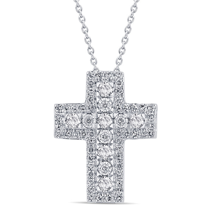 Collana croce donna Oro e Diamanti Bliss Etoile 20111484