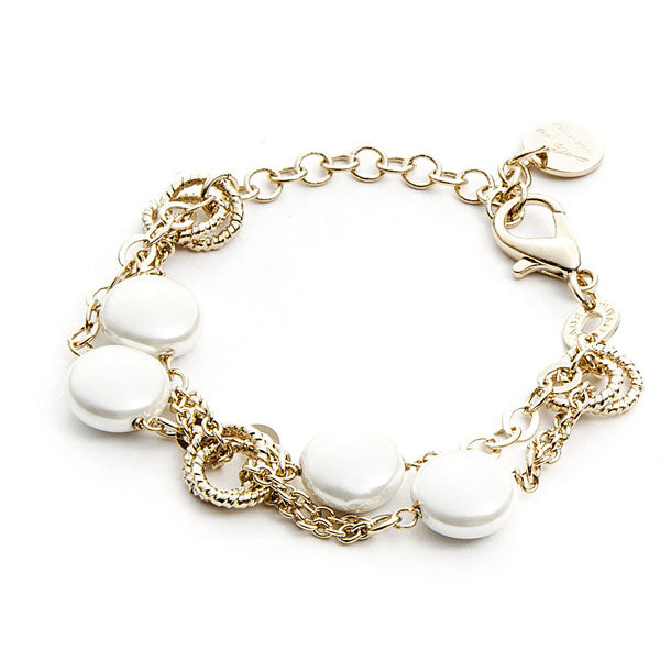 Bracciale 4US Cesare Paciotti White Pearl 4UBR3656W  Paciotti 4us   