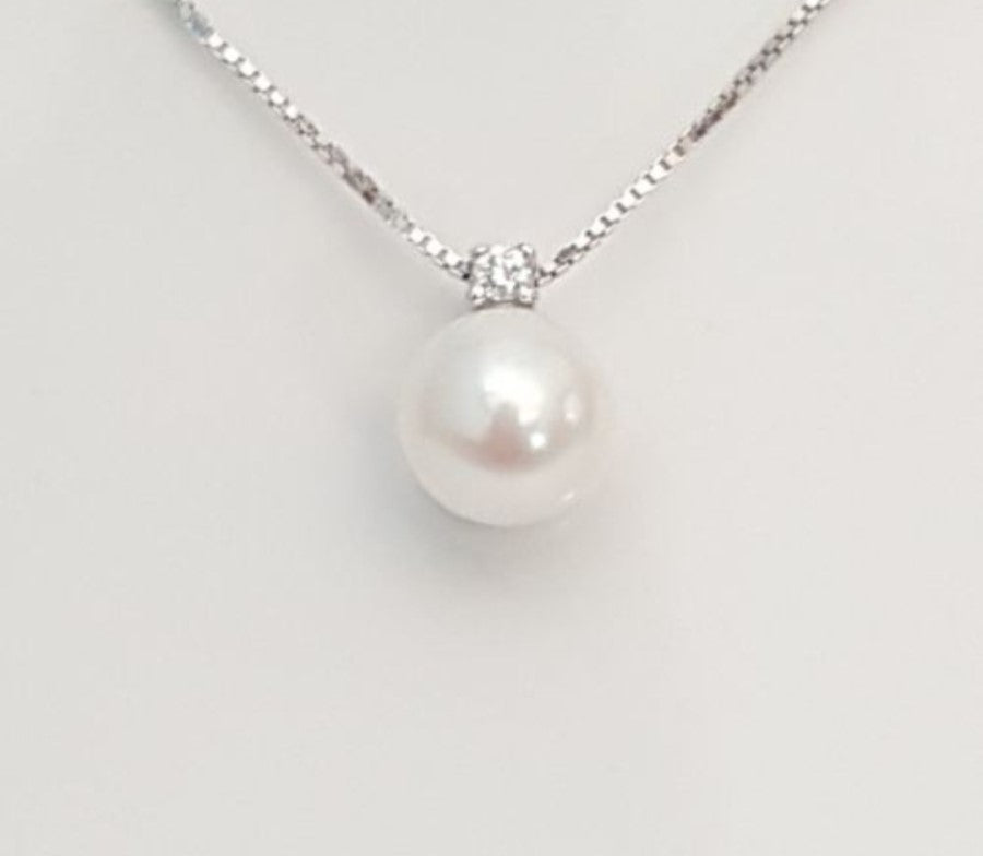 Collana Donna Oro con Perla e Diamante Davite&Delucchi CLNP11250  Davite&Delucchi   
