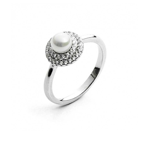 Anello Donna in Argento 4US Cesare Paciotti Pearl Sun 4UAN3661W/14  Paciotti 4us 14  