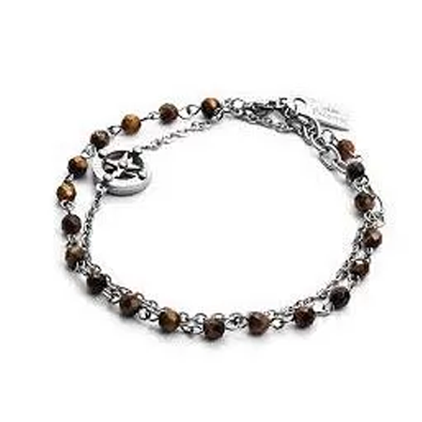 Bracciale Acciaio Brown Route Paciotti 4US 4UBR2047  Paciotti 4us   