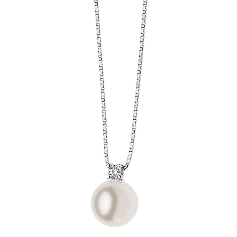 Collana Donna Oro con Perla e Diamante Davite&Delucchi CLNP11249  Davite&Delucchi   